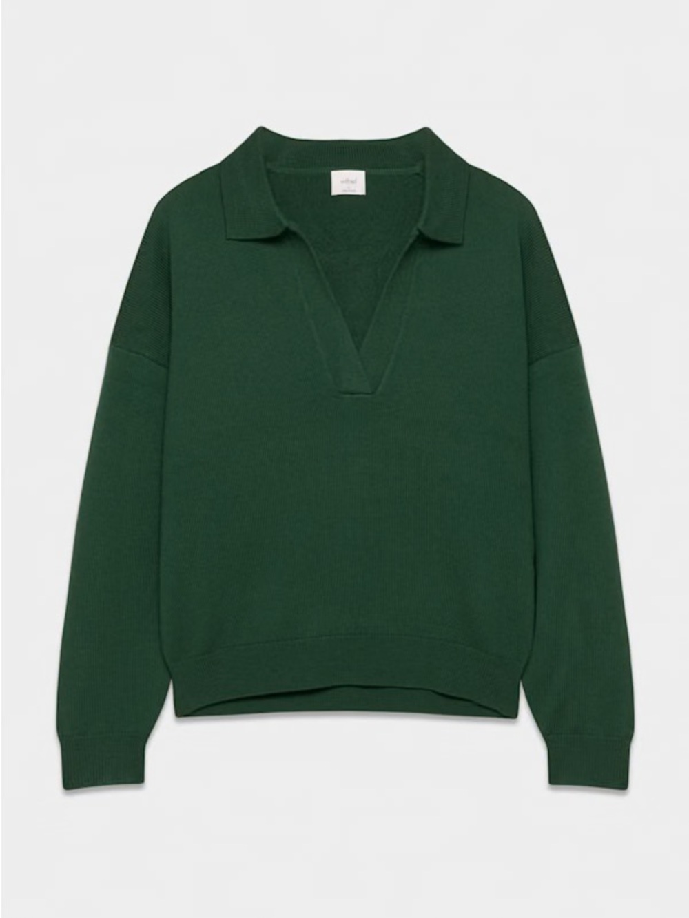 Aritzia Wilfred Clara Merino Wool Sweater — Stonepine Green, Size M